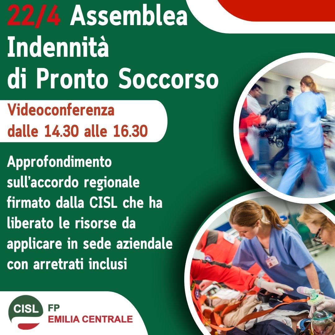 INDENNITA' DI PRONTO SOCCORSO IN SANITA' PUBBLICA